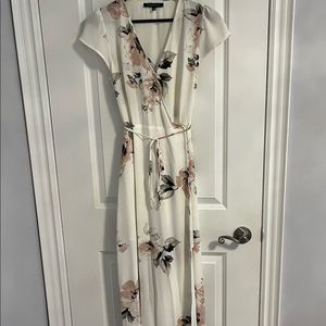 Long, floral, dynamite dress
